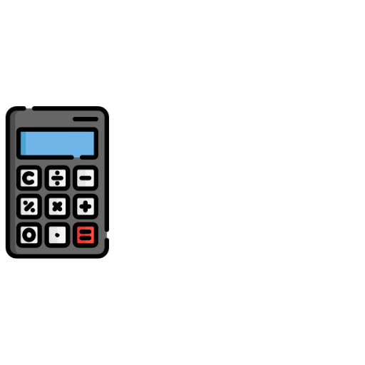 Ikona kalkulatora finansowego z napisem "FIN KALKULATOR". Idealna do obliczeń finansowych i budżetowych.